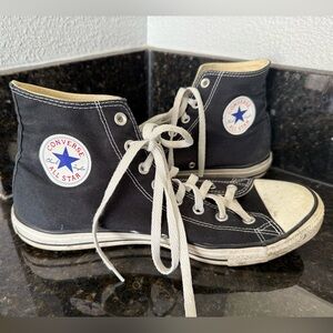 Converse All Star Black Canvas High-Tops - Men Size 11